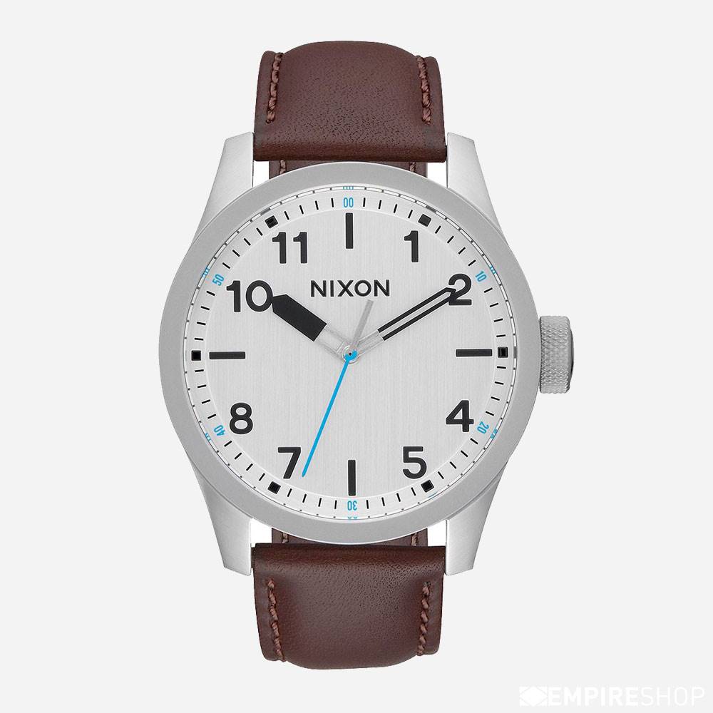 Nixon Safari Leather - Silver Brown