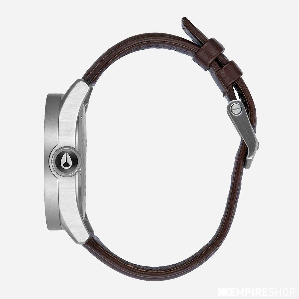 Nixon Safari Leather - Silver Brown