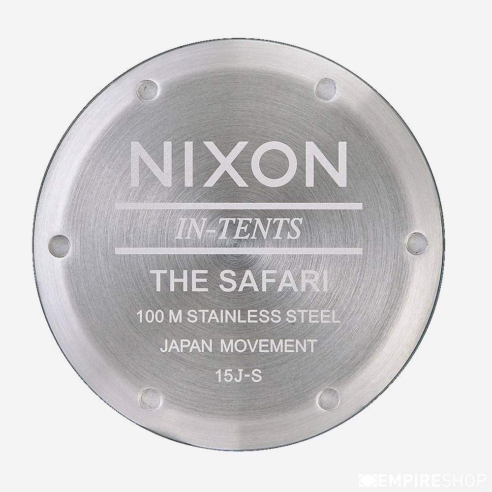 Nixon Safari Leather - Silver Brown