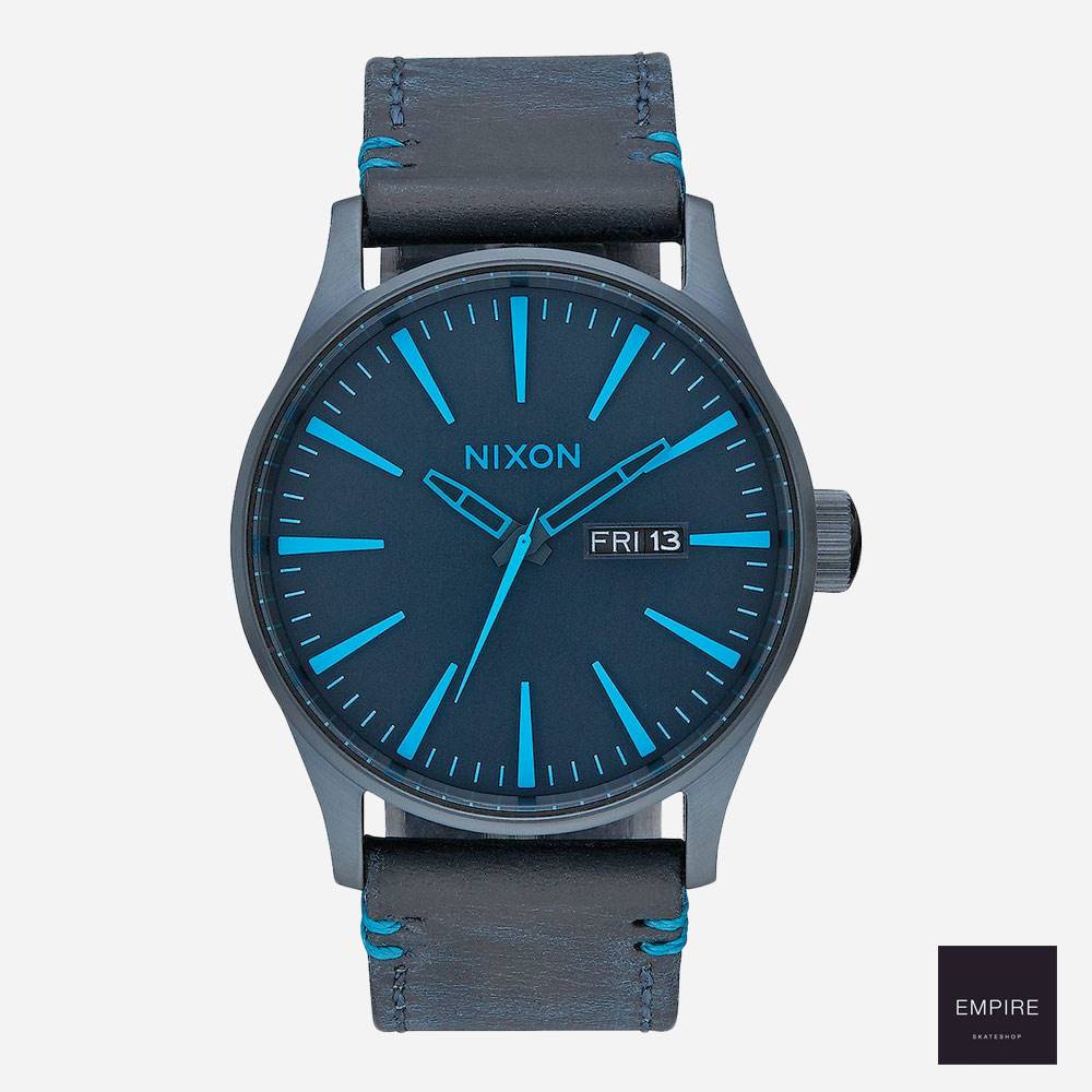 Nixon Sentry Leather - All Dark Blue