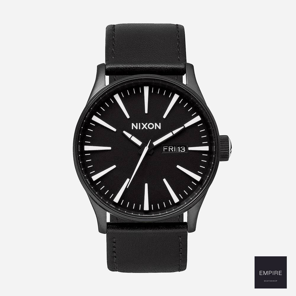 Nixon Sentry Leather - Black White