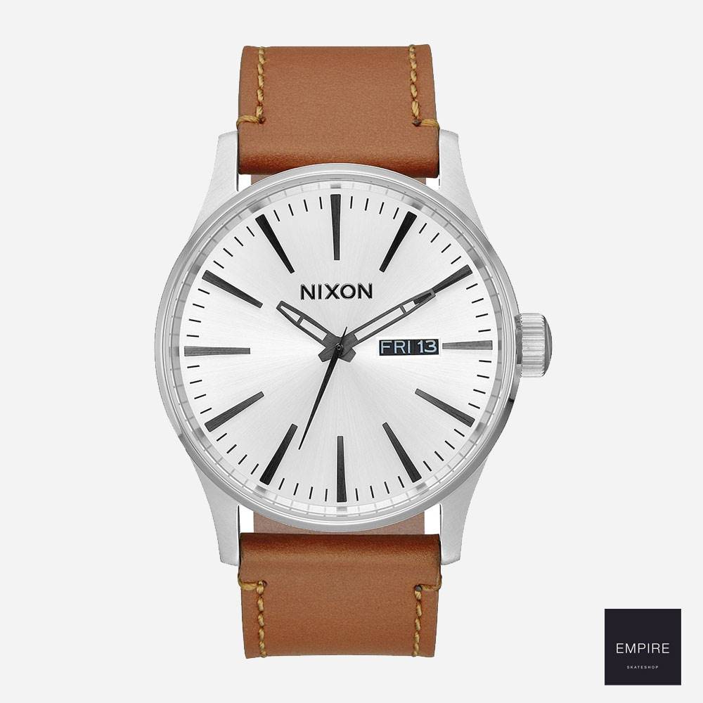 Nixon Sentry Leather - White Sunray Saddle