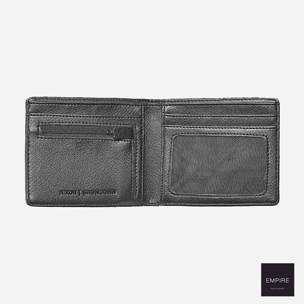 Nixon Showdown Bi -Fold Zip Id Wallet - Black Wash