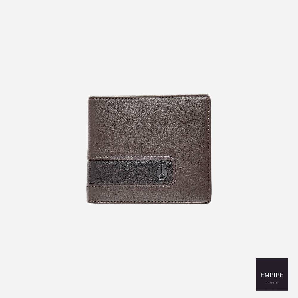 Nixon Showdown Bi -Fold Zip Id Wallet - Brown