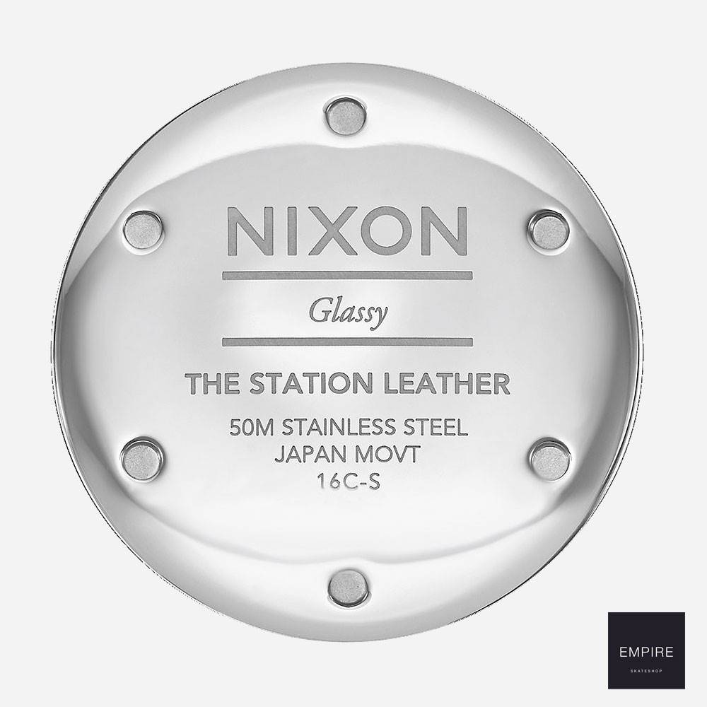 NIXON STATION LEATHER - Seafoam Light Brown