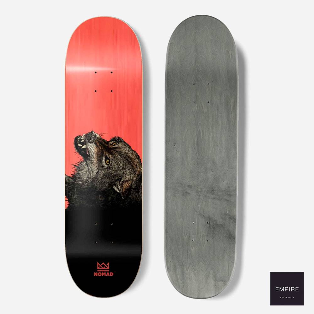 Nomad skateboards '' The Wolf '' Red - 8.25