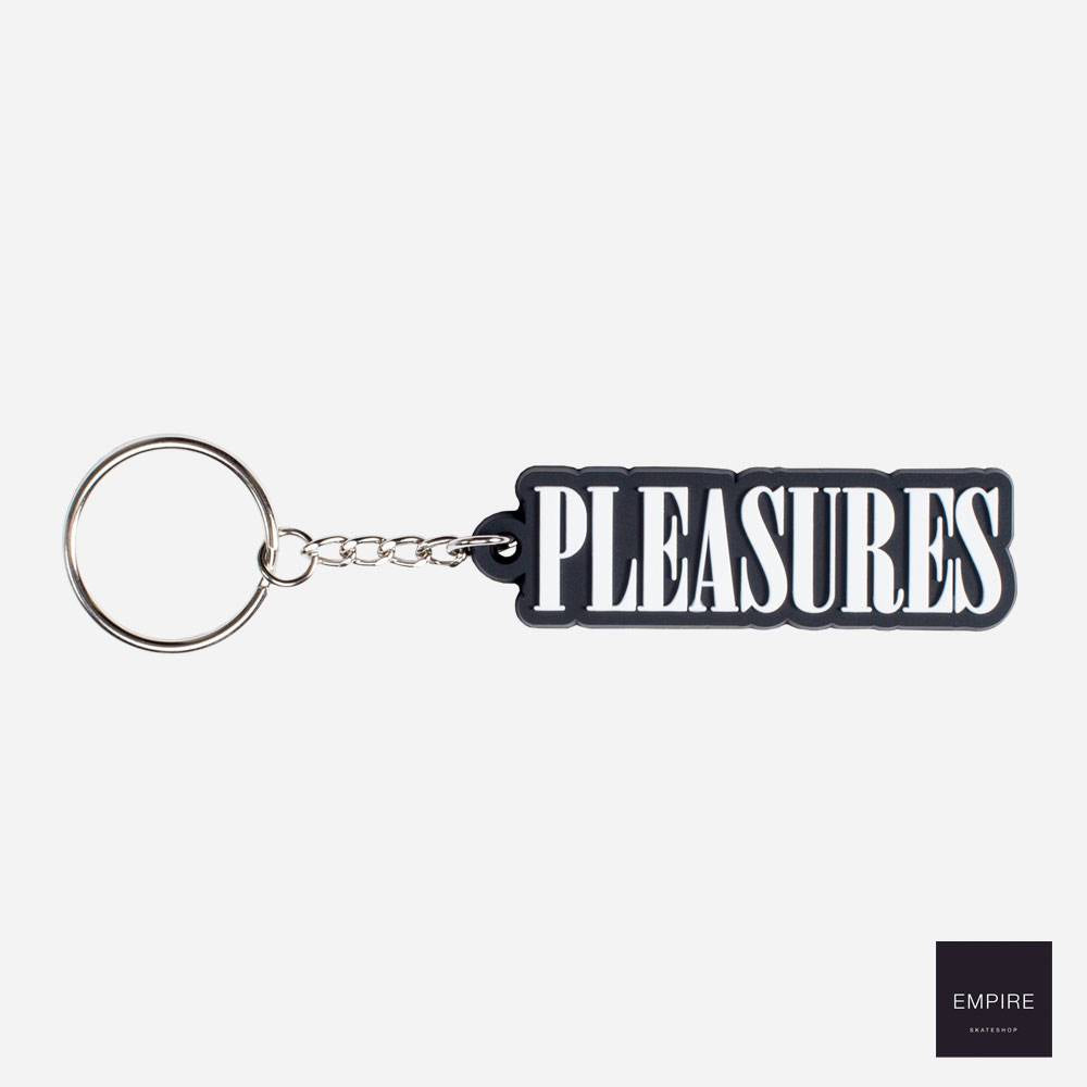 PLEASURES BALANCE LOGO PVC KEYCHAIN ​​- Black