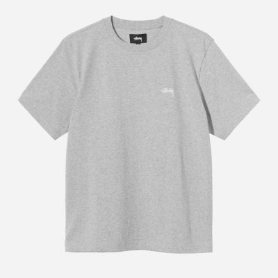 Stussy - Stock Logo SS Crew - Heather Gray