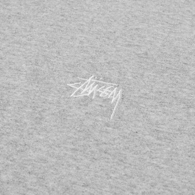 Stussy - Stock Logo SS Crew - Heather Gray