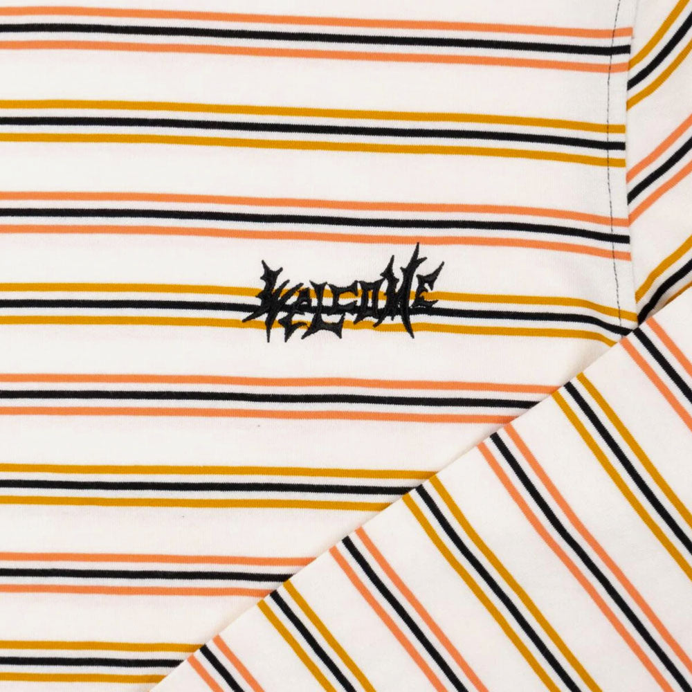 Welcome skateboards - Palmer Striped Yarn -Dyed L -S Knit - Bone