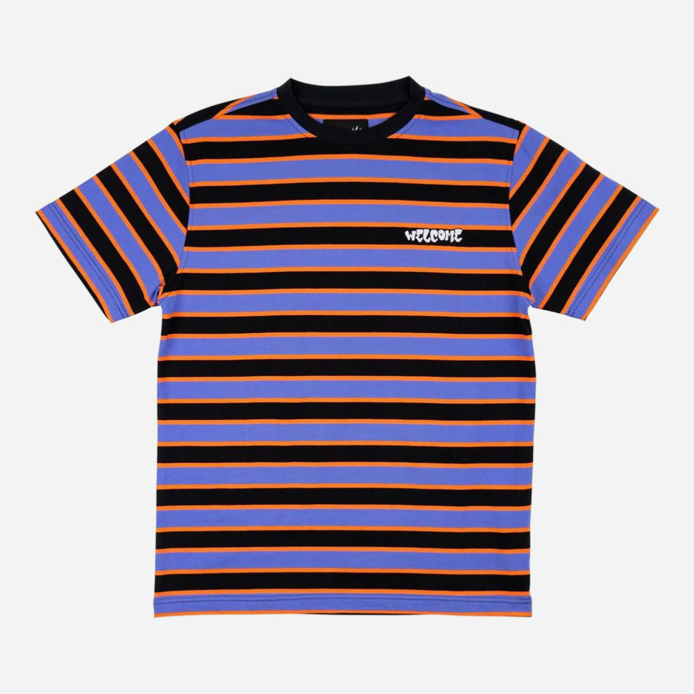 Welcome Skateboards - Cooper Stiped Yarn -Dyed S -Knit - Baja Blue