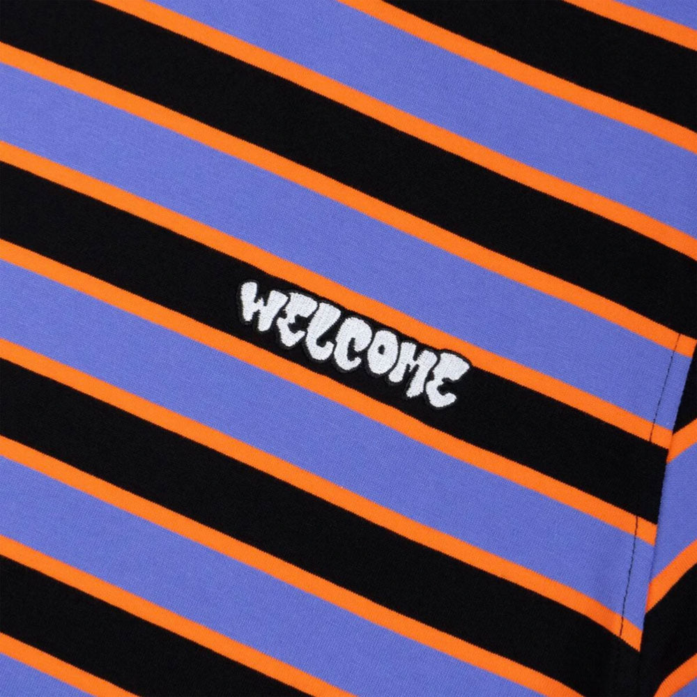 Welcome Skateboards - Cooper Stiped Yarn -Dyed S -Knit - Baja Blue
