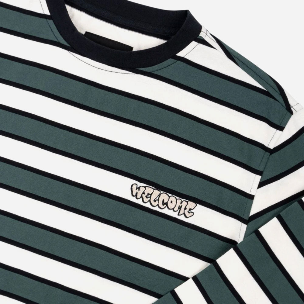 Welcome skateboards - Cooper Stiped Yarn -Dyed L -S Knit - Spruce